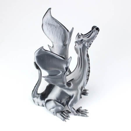 3D Drucker - PLA Silk Filament - Silbergrau