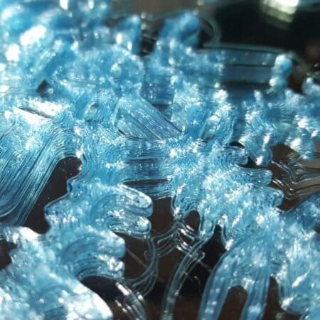 3D Drucker PLA Filament - Crystal Clear - Iceland Blue - Fillamentum