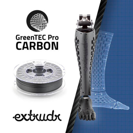 Extrudr - GreenTEC Pro Filament - Carbon